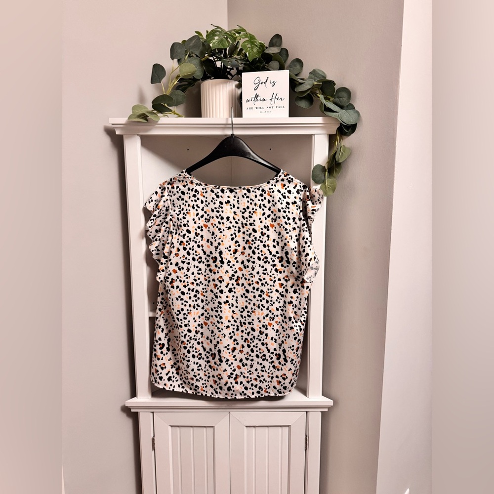 SHEIN Multicolor Ruffle Sleeve Blouse - Picture 2 of 3